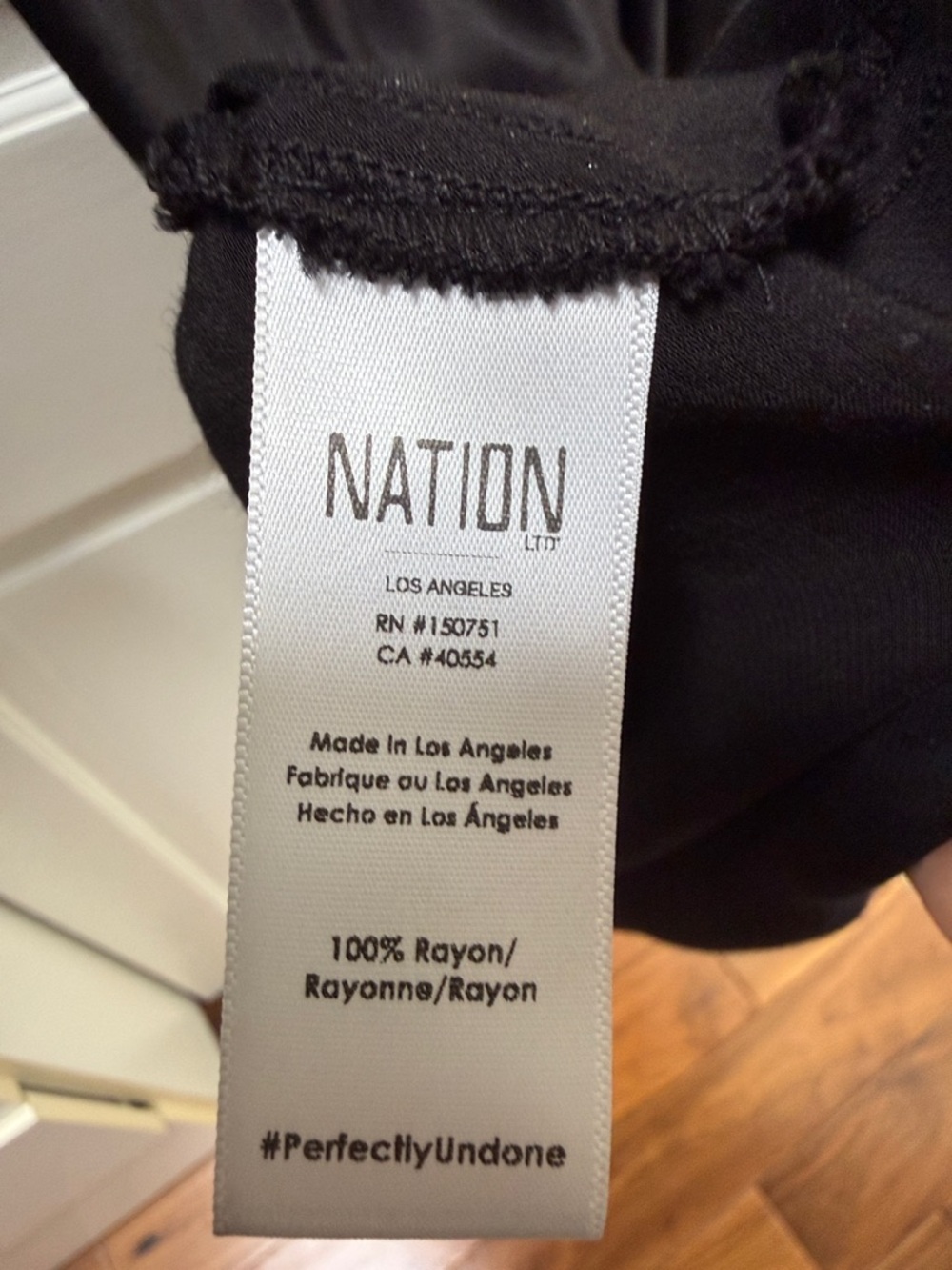 NATION Ltd Sleeveless Black V-Neck Maxi Dress - Picture 4 of 4